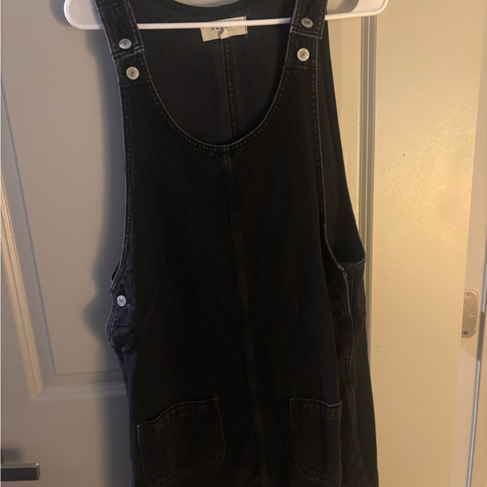 PacSun Black Denim Overall Dress